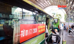 TP Hồ Chí Minh tăng cường xe buýt phục vụ sinh viên Đại học Quốc gia