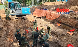 Quy tập thêm 10 bộ hài cốt liệt sĩ tại Công viên Lê Thị Riêng trong ngày 18/8