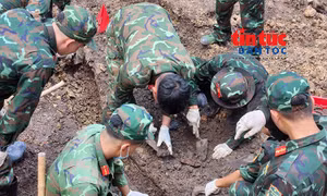 Đến ngày 12/8 đã phát hiện, quy tập 293 bộ hài cốt liệt sĩ tại Công viên Lê Thị Riêng