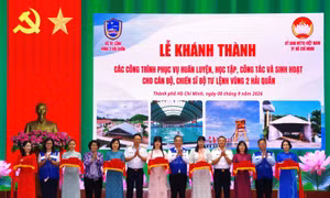 Vùng 2 Hải quân tiếp nhận ba công trình mới có trị giá 1,9 tỷ đồng