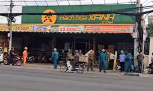 TP Hồ Chí Minh: Cháy cửa hàng Bách Hóa Xanh ở huyện Bình Chánh