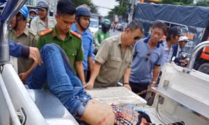 Trộm xe SH, dùng hung khí tấn công khi bị người dân truy đuổi 