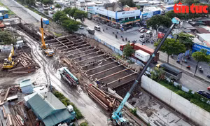 TP Hồ Chí Minh: Một nhánh hầm chui Nguyễn Văn Linh - Nguyễn Hữu Thọ sẽ thông xe vào cuối tháng 8