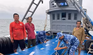 Tạm giữ tàu cá chở 50.000 lít dầu DO không rõ nguồn gốc