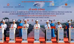 TP Hồ Chí Minh khởi công hai gói thầu hơn 2.370 tỷ đồng cải tạo rạch Xuyên Tâm