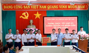 Bộ tư lệnh Cảnh sát biển Việt Nam thăm, chúc Tết quân, dân tại đảo Thổ Chu