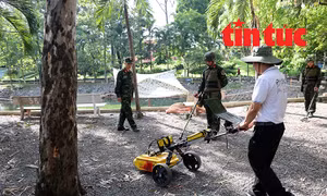 TP Hồ Chí Minh: Siêu âm lòng đất, tìm kiếm hài cốt liệt sĩ tại Công viên Lê Thị Riêng