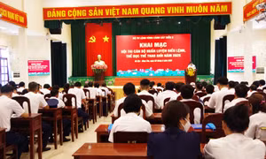 Vùng Cảnh sát biển 3 khai mạc Hội thi cán bộ huấn luyện giỏi 2025