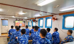 Cán bộ, chiến sĩ nơi tuyến đầu biển, đảo gửi trọn niềm tin về Đại hội XIV của Đảng