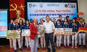 Tuyên dương Đội tuyển Điền kinh Việt Nam về những thành tích tại ASIAD 2018