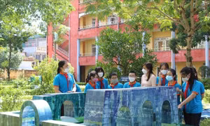 Độc đáo mô hình 'Công viên thắng tích xứ Thanh' trong trường học