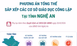 Phương án tổng thể sắp xếp các cơ sở giáo dục công lập tại tỉnh Nghệ An