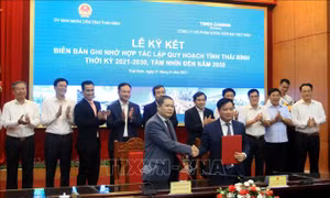 Ký kết hợp tác quy hoạch tỉnh Thái Bình thời kỳ 2021 - 2030