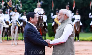 Thủ tướng Narendra Modi chủ trì lễ đón Thủ tướng Phạm Minh Chính thăm Ấn Độ