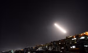 Israel không kích vị trí gần thủ đô Damascus của Syria