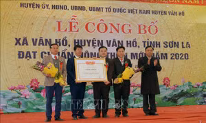 Sơn La: Công bố xã Tô Múa, Vân Hồ đạt chuẩn nông thôn mới