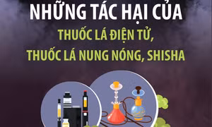 Những tác hại của thuốc lá điện tử, thuốc lá nung nóng, shisha