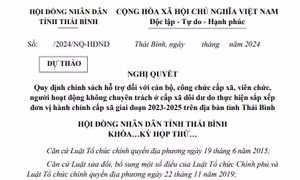 Thái Bình: Hỗ trợ cán bộ, công chức dôi dư sau sắp xếp các đơn vị hành chính cấp xã