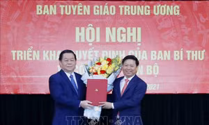 Đồng chí Trần Thanh Lâm giữ chức Phó Trưởng Ban Tuyên giáo Trung ương