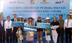 Đà Nẵng đón chuyến bay đầu tiên từ Osaka (Nhật Bản) sau thời gian tạm dừng