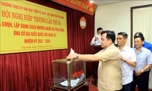 Thái Bình: Chốt danh sách người đủ tiêu chuẩn ứng cử đại biểu Quốc hội và HĐND
