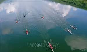 Đoàn TP Hồ Chí Minh xếp hạng Nhất giải Đua thuyền Rowing và Canoeing toàn quốc 
