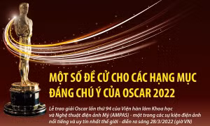 Một số đề cử cho các hạng mục đáng chú ý của Oscar 2022