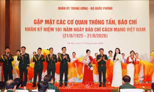 Quân ủy Trung ương - Bộ Quốc phòng gặp mặt các cơ quan Thông tấn, báo chí