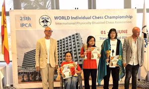Cờ vua người khuyết tật Việt Nam tỏa sáng tại giải Vô địch thế giới - IPCA lần thứ 25