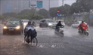 Vùng núi và trung du Bắc Bộ có nơi mưa rất to, nguy cơ cao xảy ra lũ quét