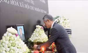 Trang trọng lễ viếng nguyên Chủ tịch nước Trần Đức Lương tại Campuchia