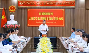 Thủ tướng Lê Minh Hưng: Tạo đột phá để Tuyên Quang phát triển nhanh và bền vững