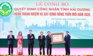 Thủ tướng dự Lễ công bố Quyết định công nhận tỉnh Hải Dương hoàn thành xây dựng nông thôn mới