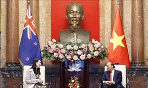 Chủ tịch nước Nguyễn Xuân Phúc tiếp Thủ tướng New Zealand