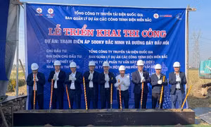 Thi công dự án Trạm biến áp 500kV Bắc Ninh và đường dây đấu nối