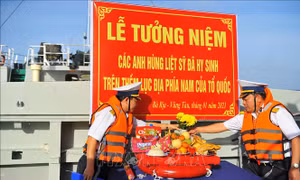 Tưởng niệm các Anh hùng, Liệt sỹ hy sinh trên vùng biển phía Nam của Tổ quốc