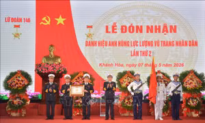 Lữ đoàn 146 chuyên trách phòng thủ, bảo vệ Trường Sa nhận danh hiệu Anh hùng lần 2