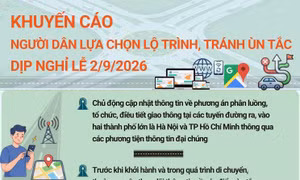 Khuyến cáo người dân lựa chọn lộ trình, tránh ùn tắc dịp nghỉ lễ 2/9