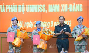 Việt Nam cử thêm 3 sĩ quan đi gìn giữ hòa bình Liên hợp quốc tại Abyei và Nam Sudan