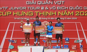 Lý Hoàng Nam và Trần Thụy Thanh Trúc vô địch giải quần vợt quốc gia năm 2020