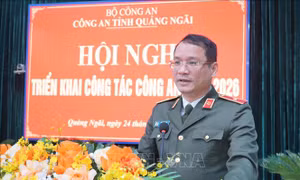 Giám đốc Công an tỉnh Quảng Ngãi được thăng hàm Thiếu tướng