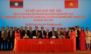 Bình Định ký kết hợp tác với 4 tỉnh Nam Lào