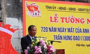 Tưởng nhớ công lao to lớn của Anh hùng dân tộc Hưng Đạo Đại vương Trần Quốc Tuấn