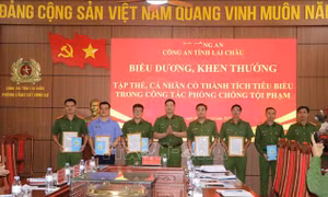 Khen thưởng lực lượng phá nhanh chuyên án ma túy và giết người