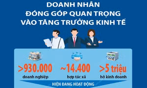 Doanh nhân đóng góp quan trọng vào tăng trưởng kinh tế