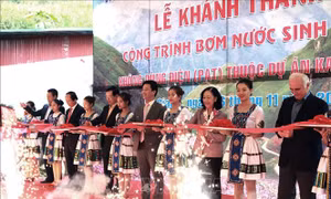 Khánh thành trạm bơm nước không dùng điện trên Cao nguyên đá Đồng Văn
