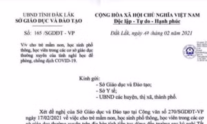 Khẩn trương xác minh đối tượng giả mạo văn bản cho học sinh Đắk Lắk nghỉ học