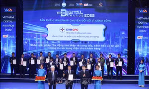 EVN đoạt giải thưởng doanh nghiệp chuyển đổi số xuất sắc năm 2022