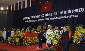 Toàn văn Lời điếu tại Lễ truy điệu nguyên Tổng Bí thư Lê Khả Phiêu
