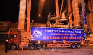 Cảng Hải Phòng đón mã hàng đầu năm 2023